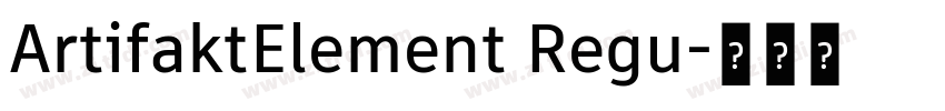 ArtifaktElement Regu字体转换